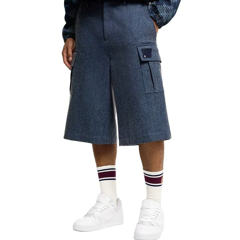 LOUIS VUITTON Oversized Cotton And Wool Blend Cargo Shorts-5