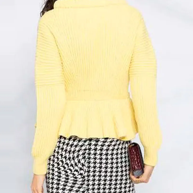 Alexander McQueen FW21 Sweater Women's Yellow-5