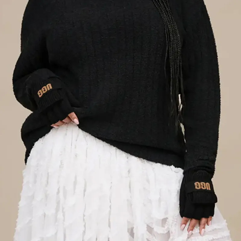 UGG FW24 Riz Rib Top Knitwear Women's Black-5