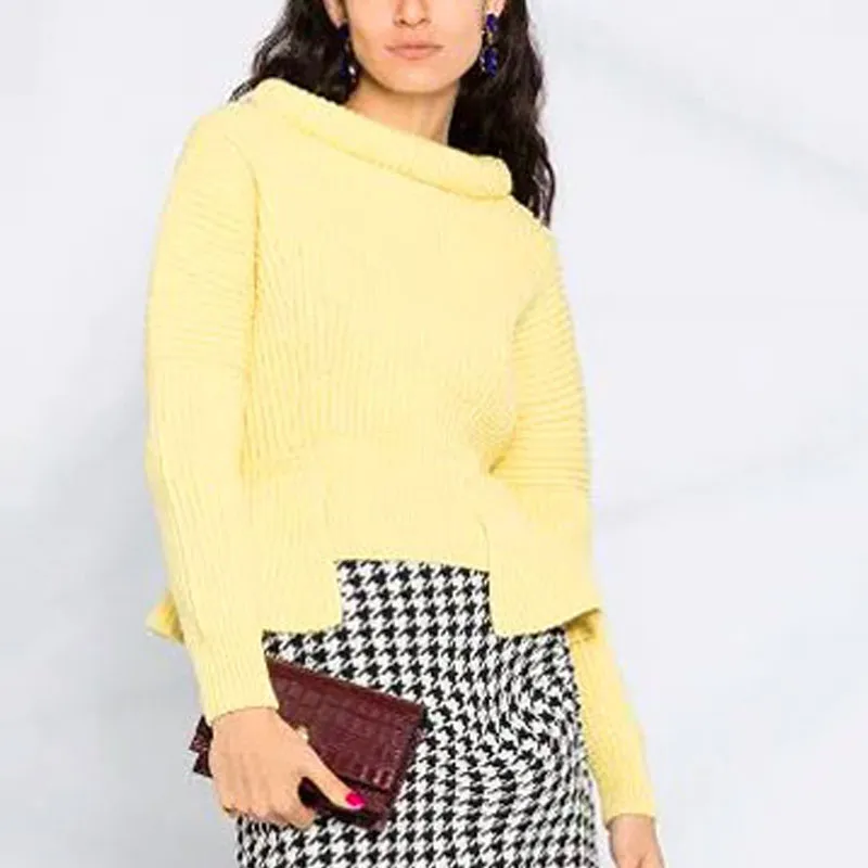 Alexander McQueen FW21 Sweater Women's Yellow-4