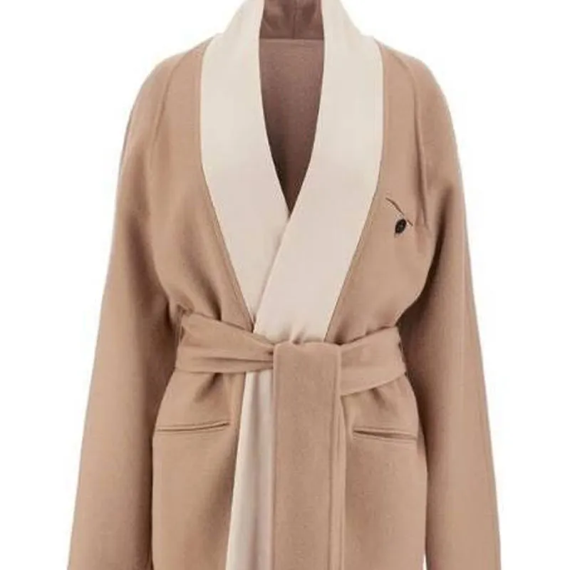 Ferragamo Tied-waist Wool Coat-3