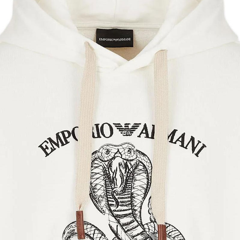 EMPORIO ARMANI Sweatshirts Men Ecru M - POIZON