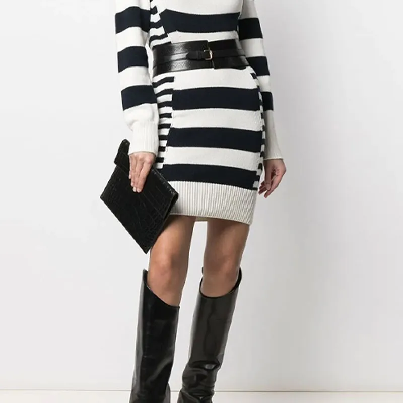 Alexander McQueen Long Sleeved Dresses Women's Black-4