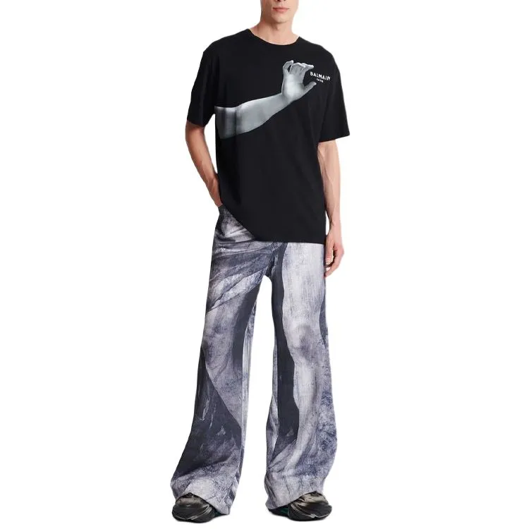 BALMAIN Classic Statue Print T Shirt-2