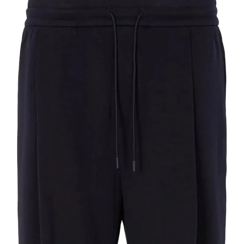 EMPORIO ARMANI Pleated Jersey Track Pants-4