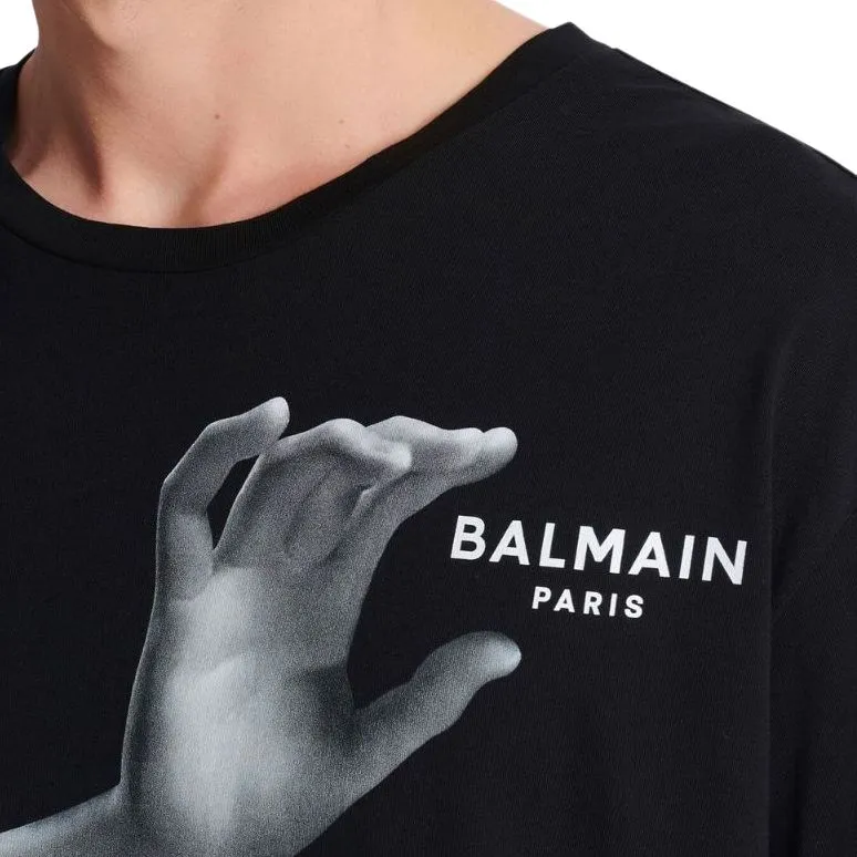 BALMAIN Classic Statue Print T Shirt-4