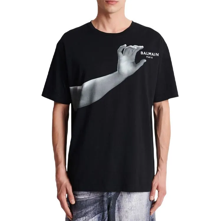 BALMAIN Classic Statue Print T Shirt-1