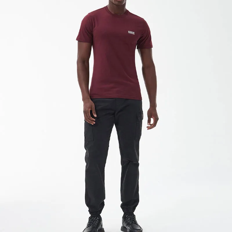 BARBOUR T-Shirts Men Burgundy-3