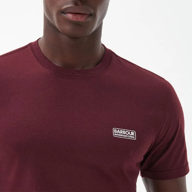 BARBOUR T-Shirts Men Burgundy-4