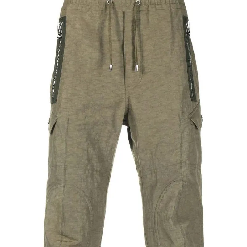 BALMAIN Knitted Sweatpants Men Green-1