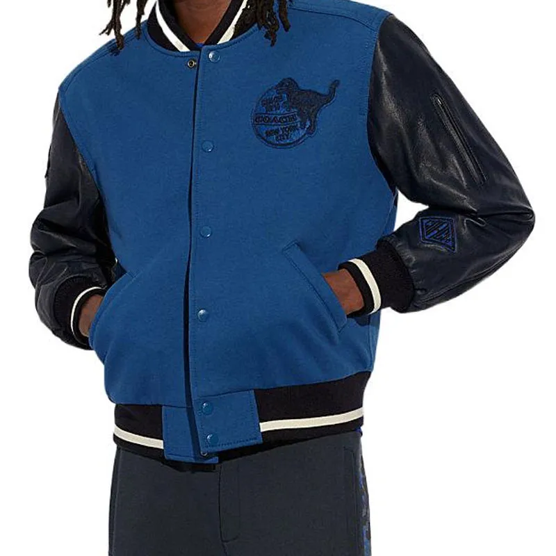 COACH Baseball Jerseys Men Mixed Pure Blue-1