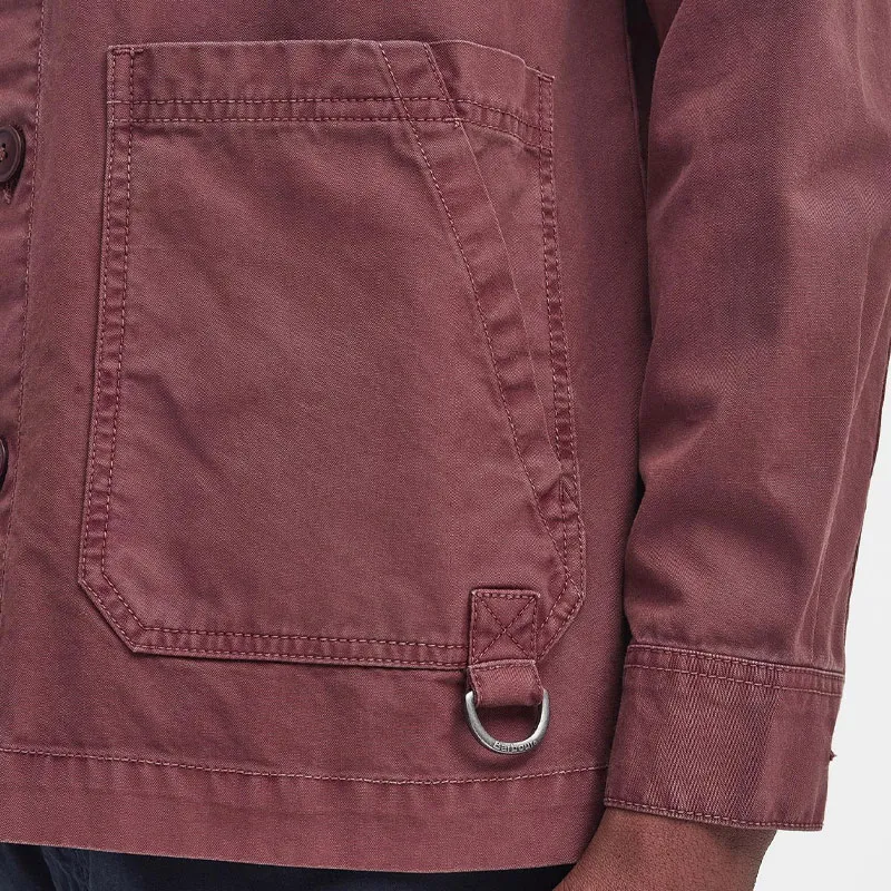 BARBOUR Shirts Men Burgundy-6