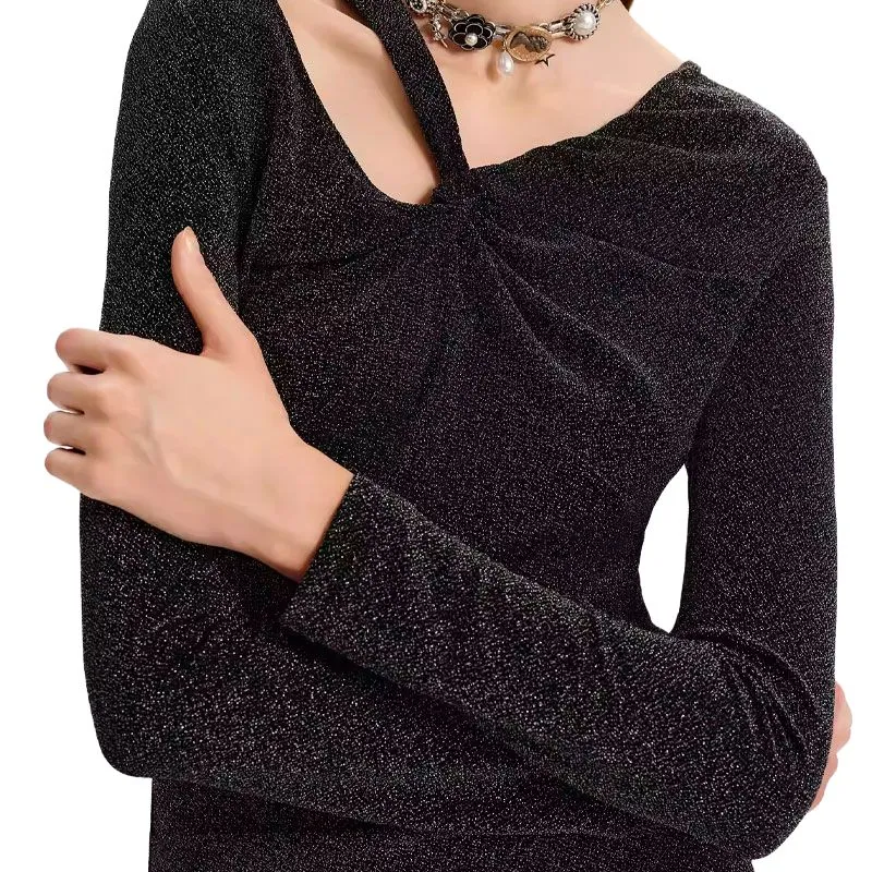 KARL LAGERFELD FW24 Long Sleeved Dress Women's Black-6