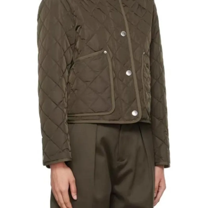 Burberry Jackets Coats Women's Army Green-3