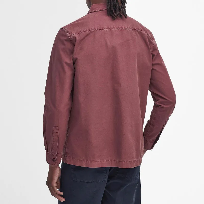 BARBOUR Shirts Men Burgundy-2