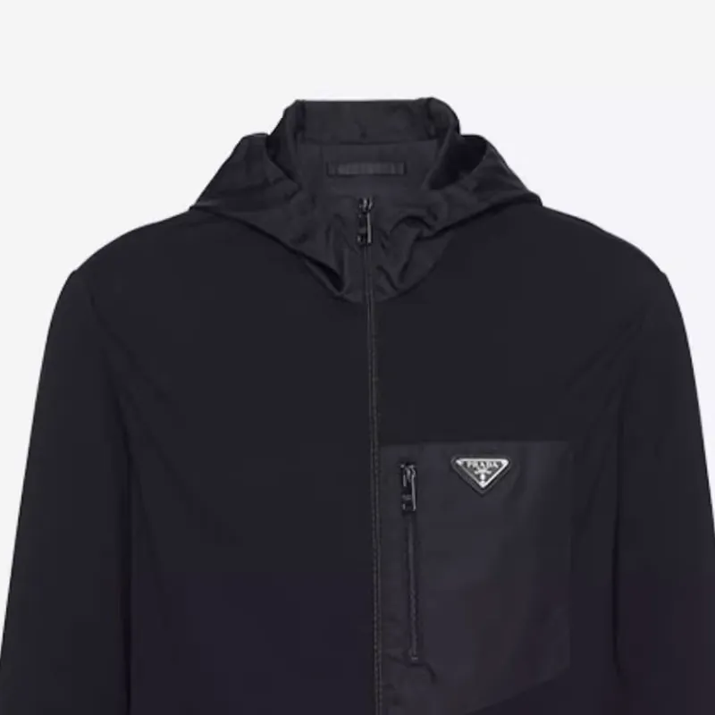 PRADA Panelled Hooded Jacket-5
