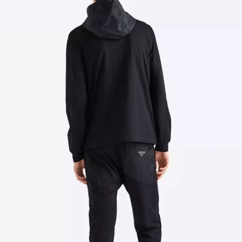 PRADA Panelled Hooded Jacket-2