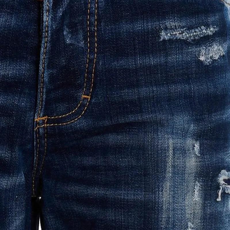 DSQUARED 2 Crinckled Jennifer Cropped Jeans-5