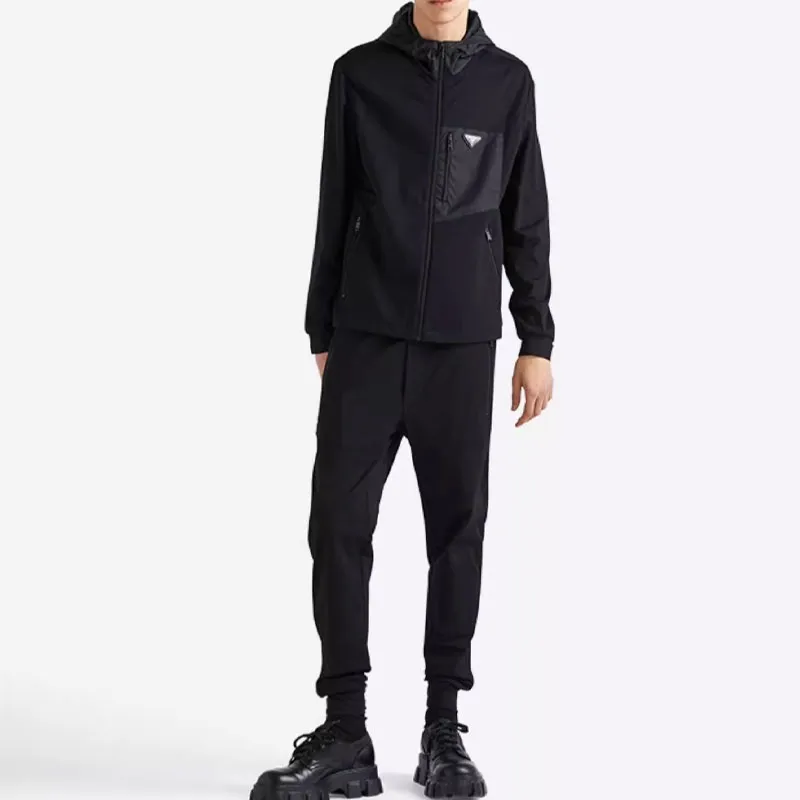 PRADA Panelled Hooded Jacket-1