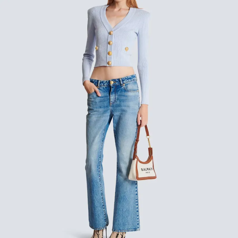 BALMAIN Chiocciola Long Sleeved Buttoned Cardigan-1