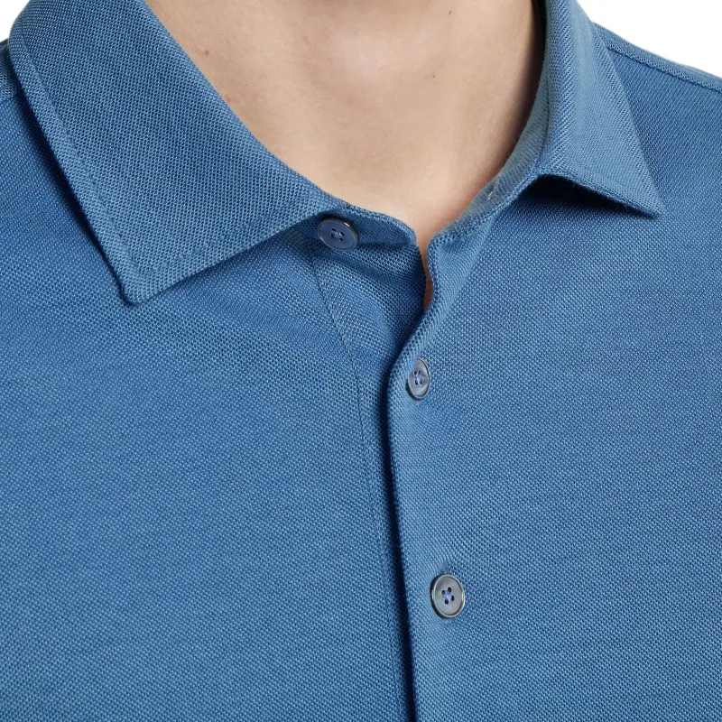 Zegna Polo Shirt Men's Dodger Blue-4