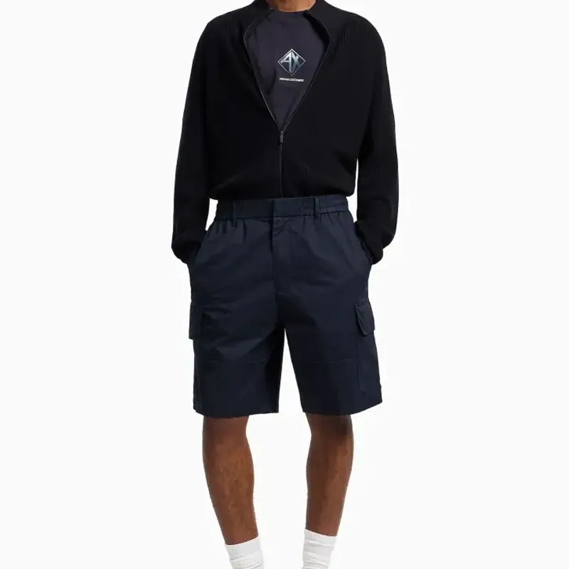 ARMANI EXCHANGEAE T Shirt Men's Dark Marine Blue-1