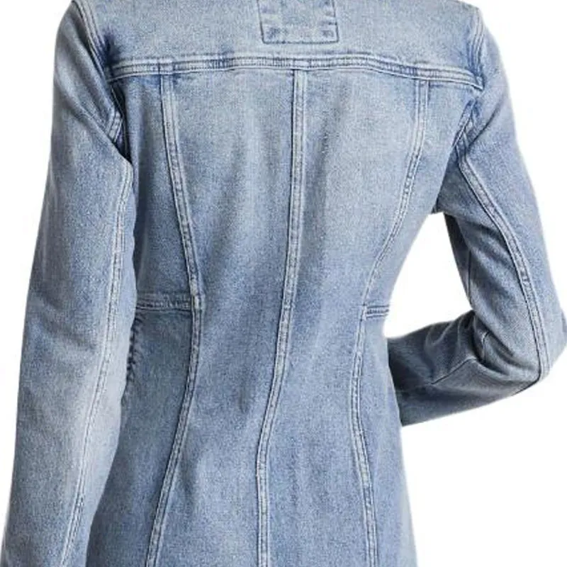 MICHAEL KORS Stretch Denim Lace Up Mini Dress-3