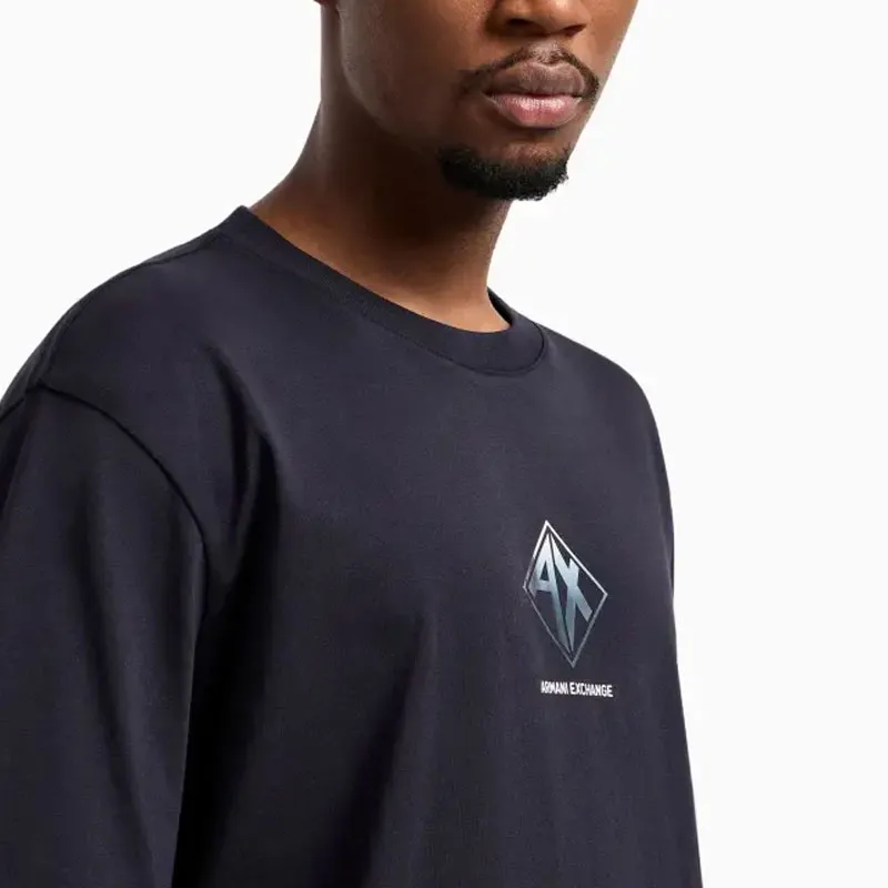 ARMANI EXCHANGEAE T Shirt Men's Dark Marine Blue-4