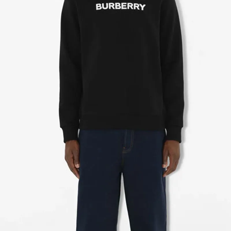 Burberry Logo Print Cotton Sweater-5