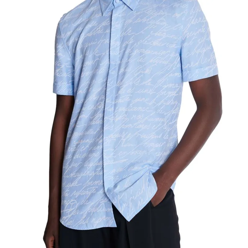 BALMAIN Jacquard 'Love Letter' Print Shirt-4