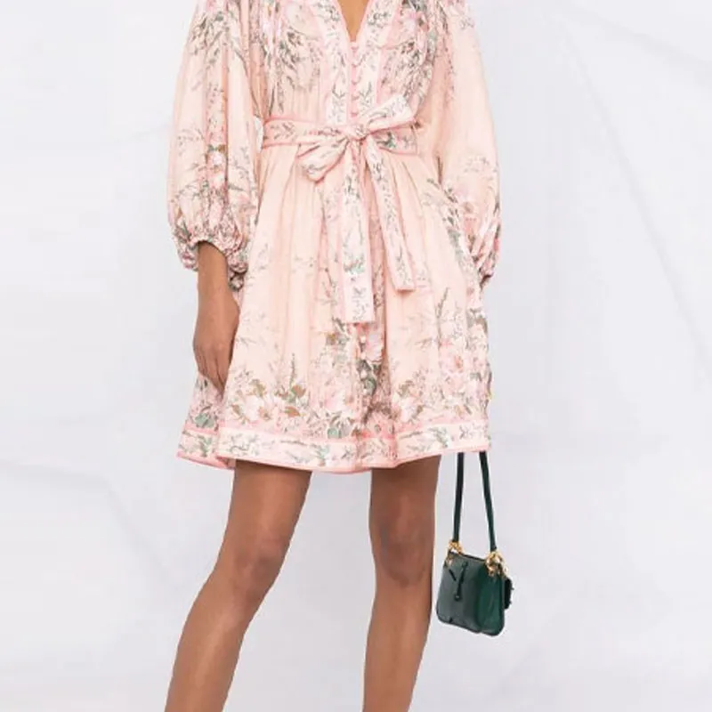 Zimmermann Long-Sleeved Dresses Women's Pink-5