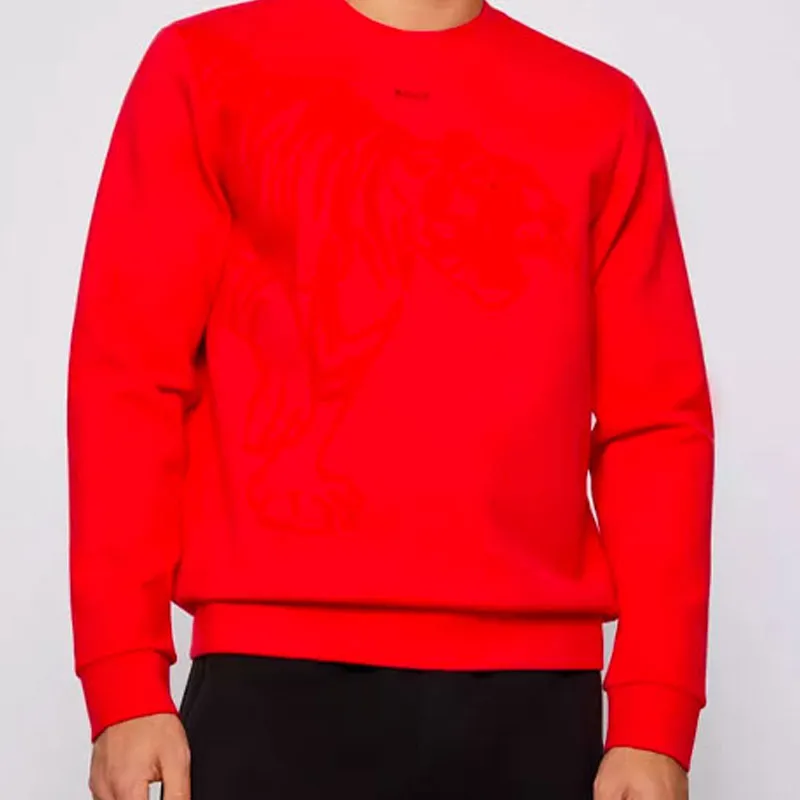 HUGO BOSS Sweatshirts Men Red-4