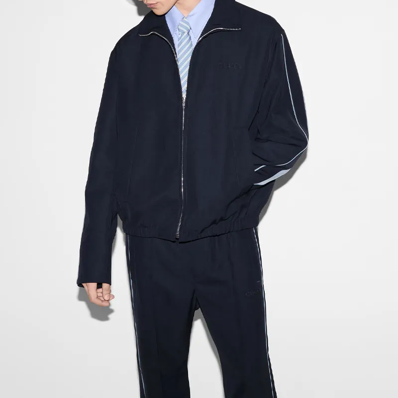GUCCI Embroidered Twill Jacket-3