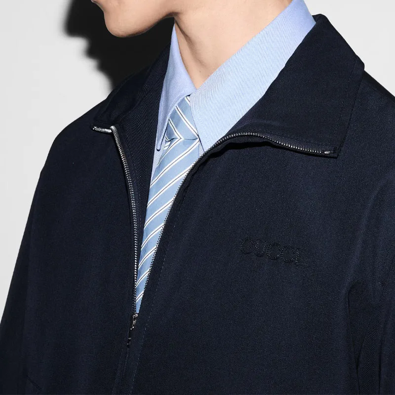 GUCCI Embroidered Twill Jacket-5