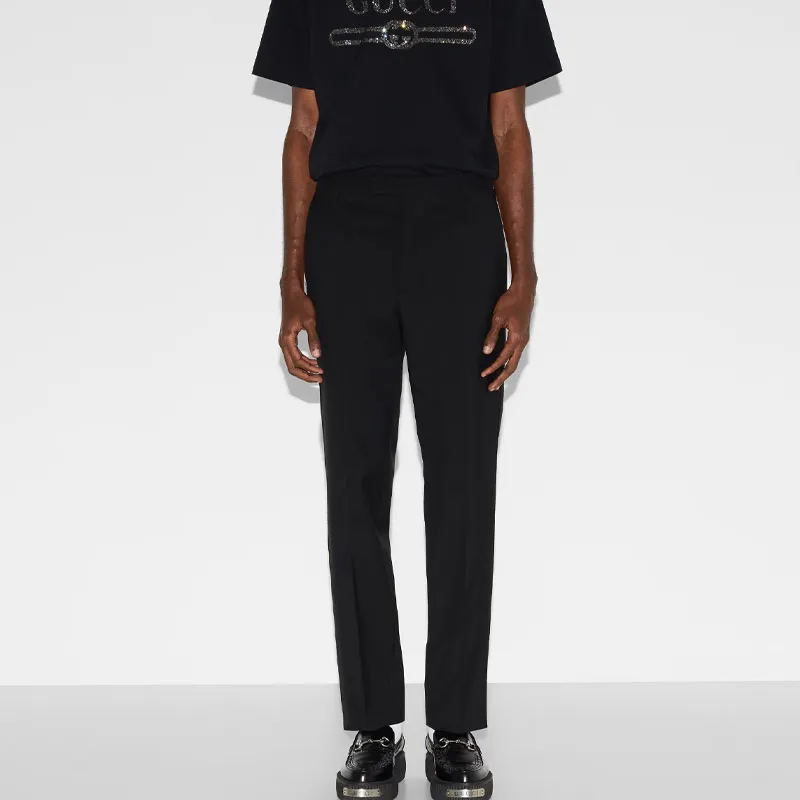 GUCCI SS25 Casual Pants Men's Black-2