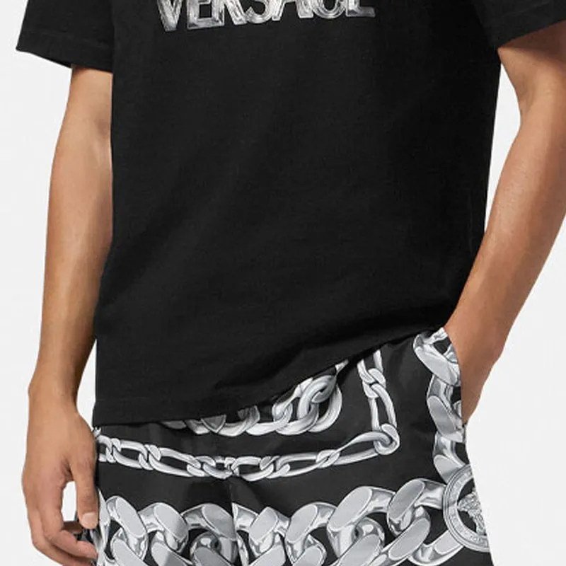 VERSACE Medusa Chains Printed Swim Shorts-3