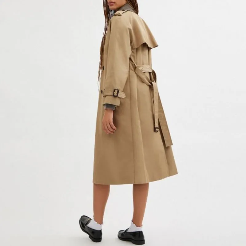 COACH Trench Coat Women's Khaki-2