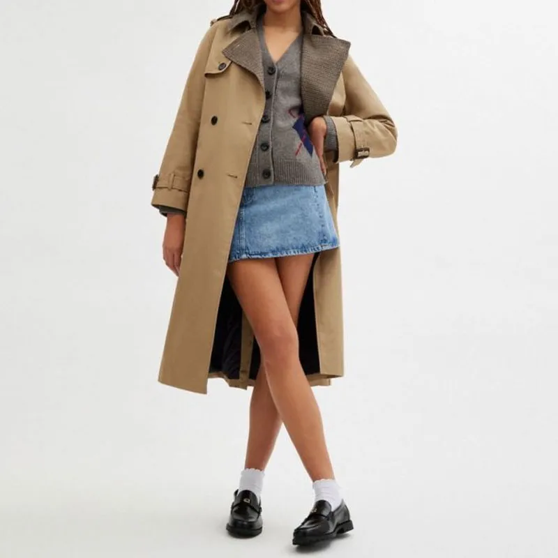 COACH Trench Coat Women's Khaki-1