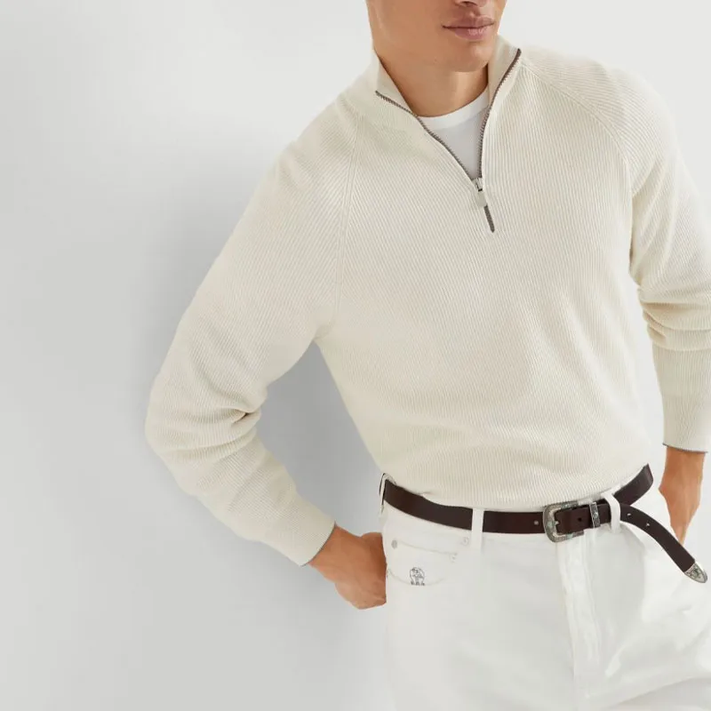 Brunello Cucinelli High Neck Knitted Jumper-4
