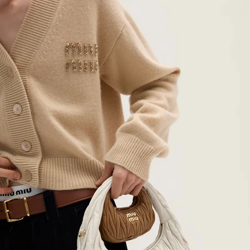 MIU MIU Cashmere Sweater Women's Light Yellow-5