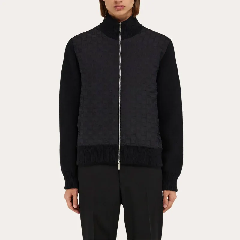 Ferragamo Knitted Bomber Jacket-1