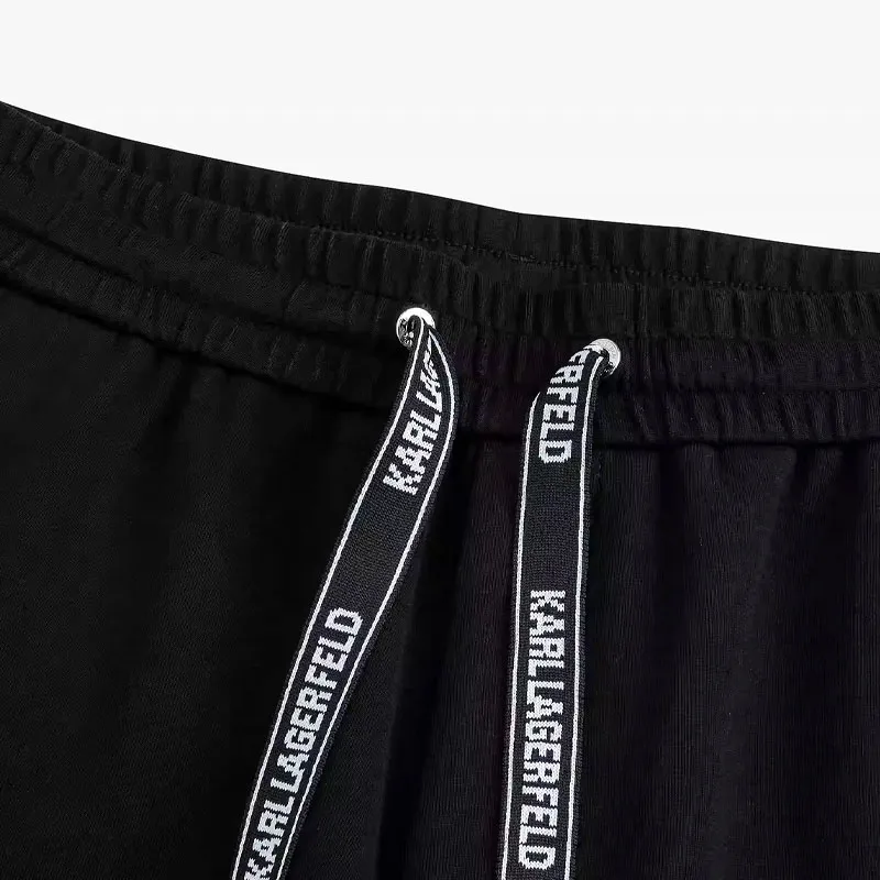 KARL LAGERFELD SS24 Casual Shorts Men's Black-4