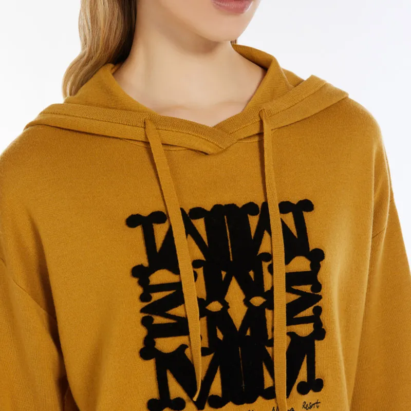 MaxMara Drawstring Long Sleeved Hoodie-4