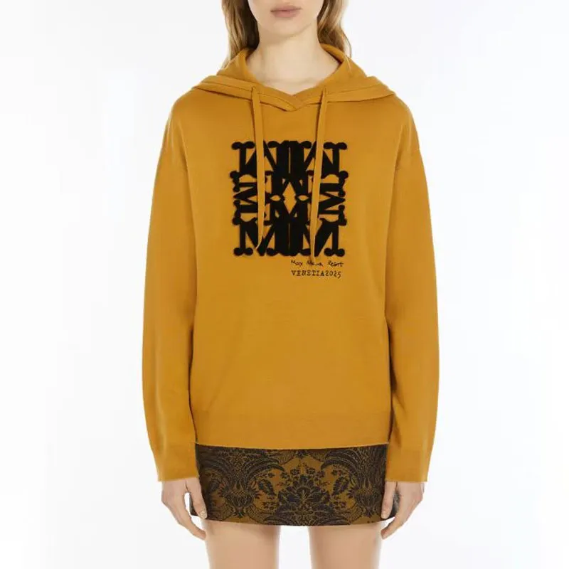 MaxMara Drawstring Long Sleeved Hoodie-1