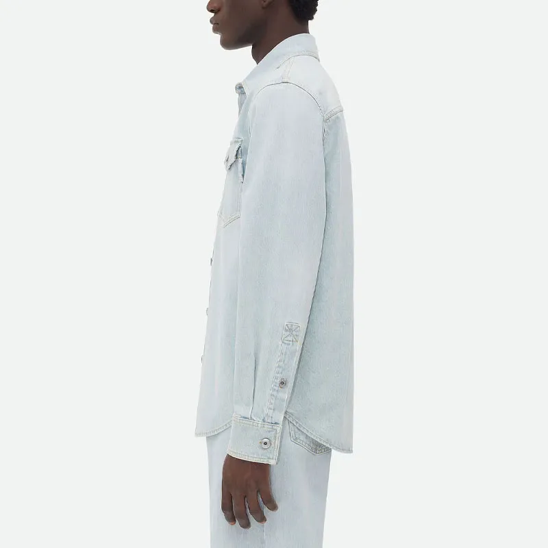 Bottega Veneta Extra Bleached Denim Overshirt-3