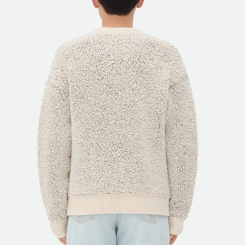 Bottega Veneta FW24 Cashmere Sweater Men's Beige-1