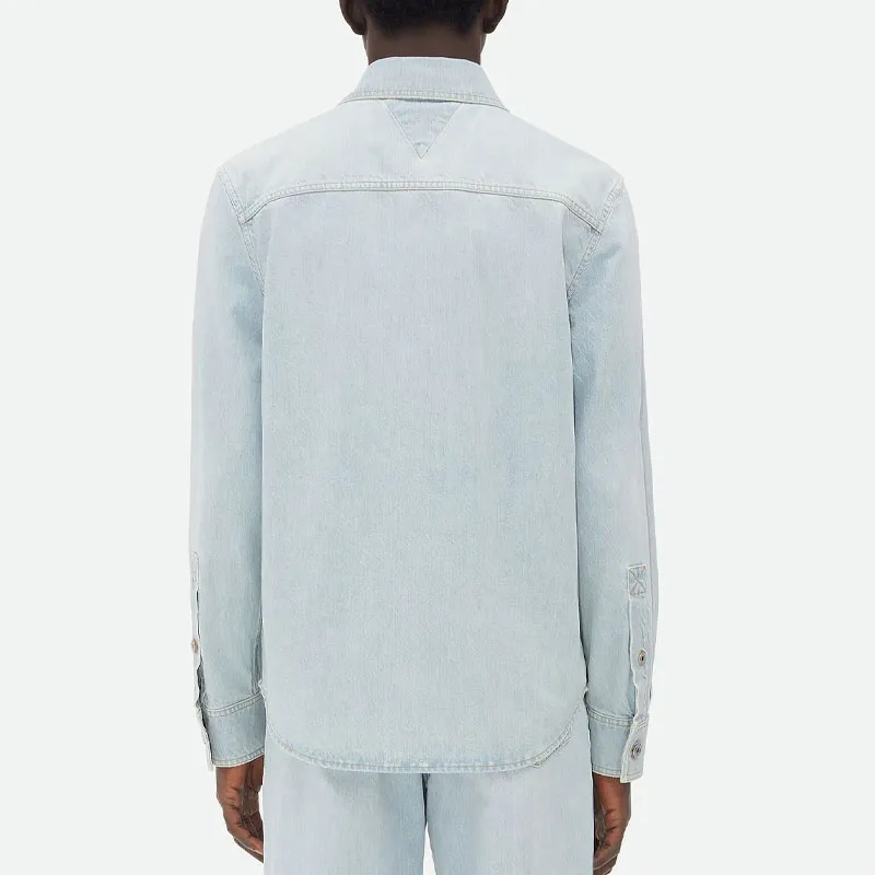 Bottega Veneta Extra Bleached Denim Overshirt-2