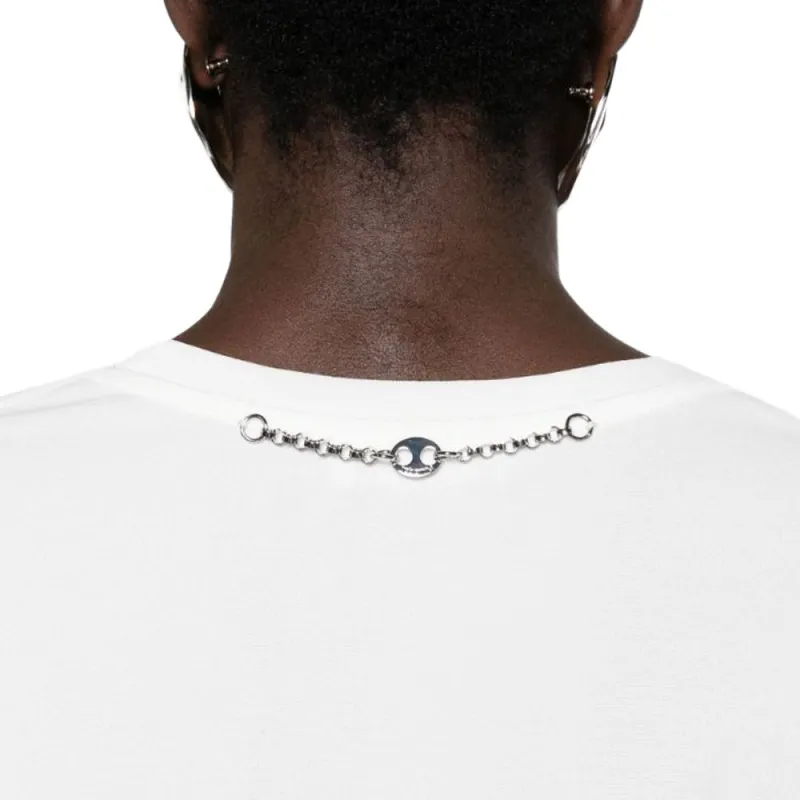 Paco Rabanne Paillette embellished Crepe T shirt-4
