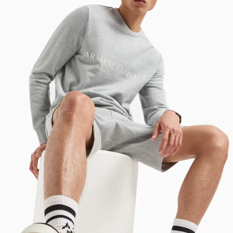 ARMANI EXCHANGE Logo print Cotton Sweatshirt-4