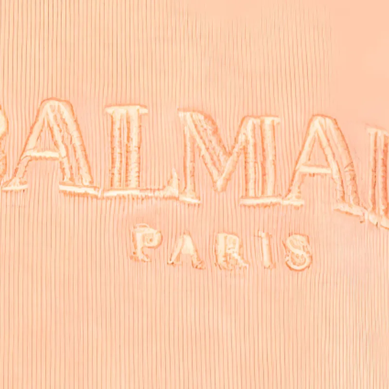 BALMAIN Logo embroidered Cotton Vest-2